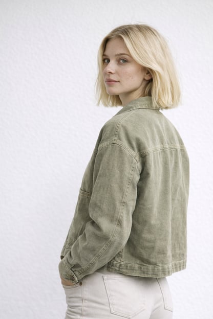 Sarah | Women's Classic Button-Front Denim Jacket