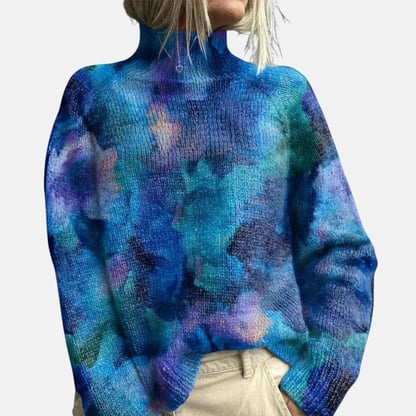 Grace | Women's Patterned Turtleneck Sweater
