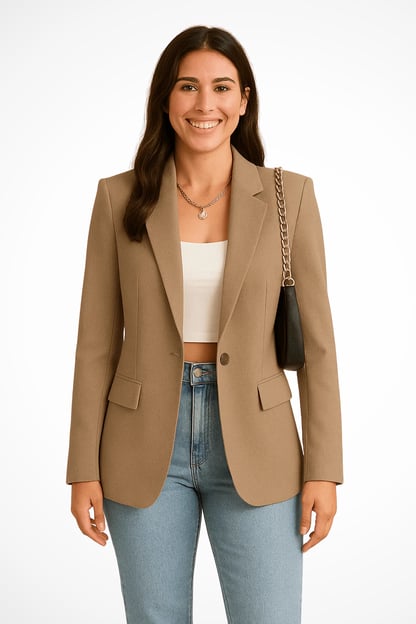 Rosie | Women's Tailored Single-Button Blazer Jacket