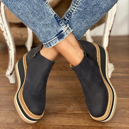 Rebecca | Women's Platform Wedge Ankle Boots