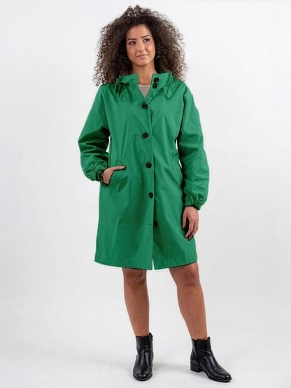 Ava | Women's Hooded Long Lightweight Jacket