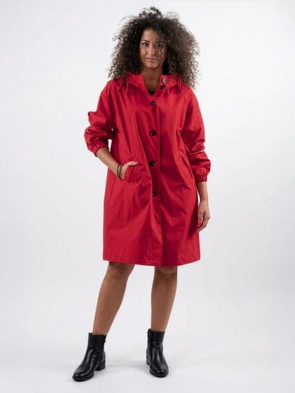 Ava | Women's Hooded Long Lightweight Jacket