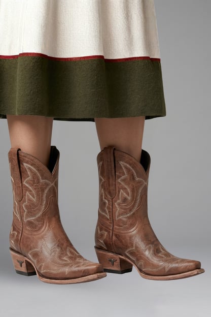 Tilly | Women's Embroidered Leather Cowgirl Boots