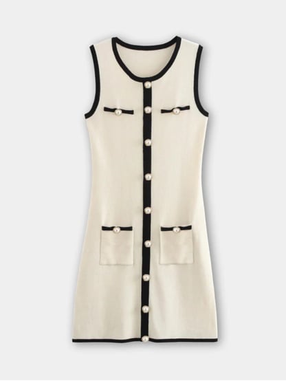 Tilly | Women's Sleeveless Bodycon Mini Sweater Dress