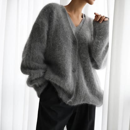 Ava | Women's Oversized Fuzzy Cardigan