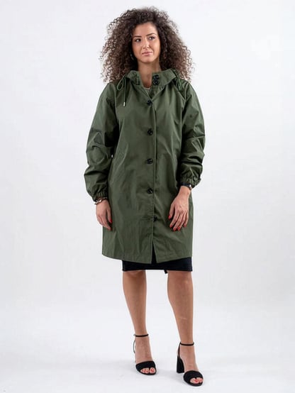 Ava | Women's Hooded Long Lightweight Jacket