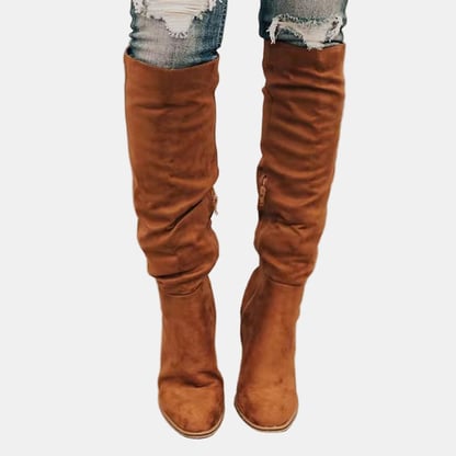 Isabella | Women's Stretchy Suede Over the Knee Boots