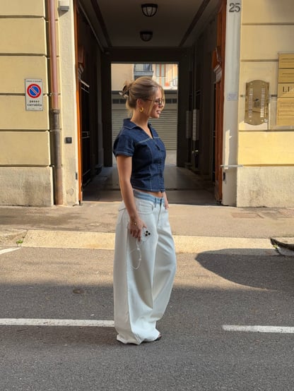 Jacqueline | Women's Low Rise Wide Leg Jeans
