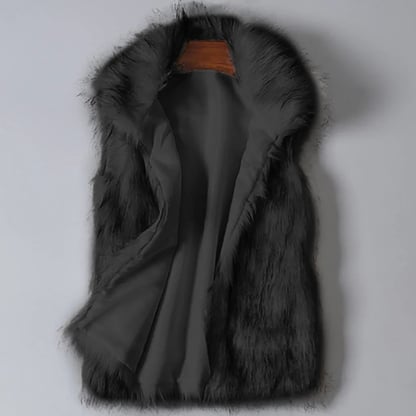 Sarah | Women's Luxe Faux Fur Vest Jacket