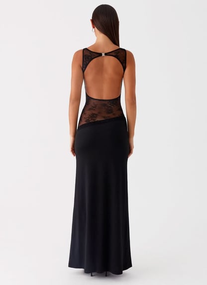Claire | Women's Sleeveless Lace Maxi Cocktail Dress