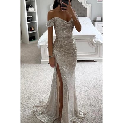 Beatrice | Women's Sequined Evening Maxi Dress