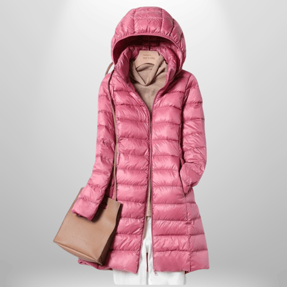 Samantha | Women's Hooded Long Puffer Jacket