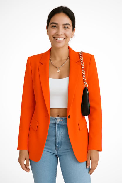 Rosie | Women's Tailored Single-Button Blazer Jacket