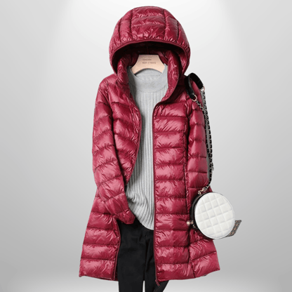 Samantha | Women's Hooded Long Puffer Jacket
