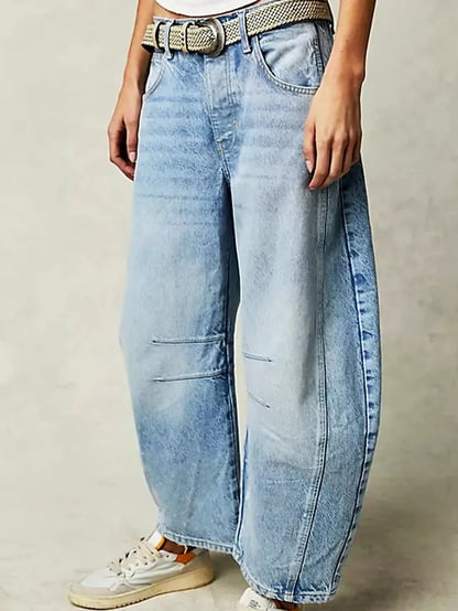 Abigail | Women's High Waisted Barrel Jeans