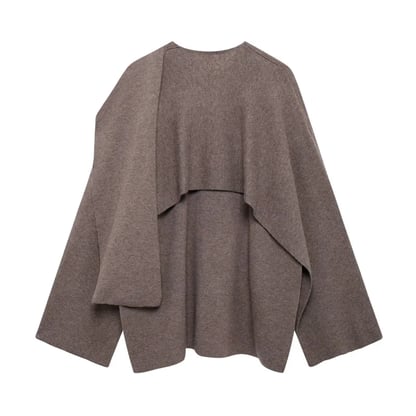 Victoria | Women's Oversized Winter Coat with Asymmetric Wrap
