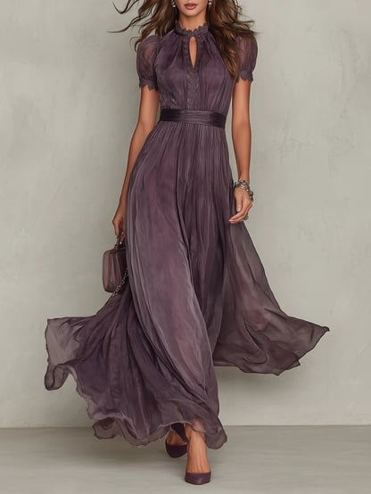 Patricia | Women's Pleated Semi Formal Maxi Dress