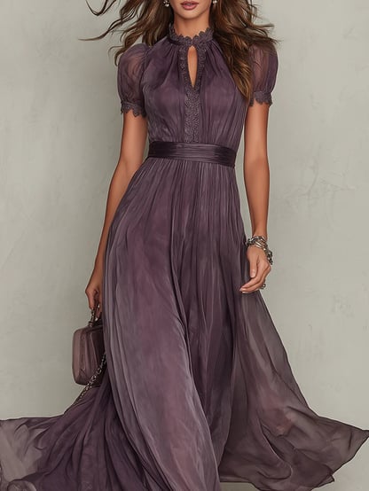 Patricia | Women's Pleated Semi Formal Maxi Dress