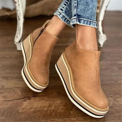 Rebecca | Women's Platform Wedge Ankle Boots