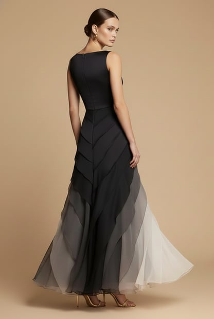 Jane | Women's Tiered Evening Maxi Formal Dress