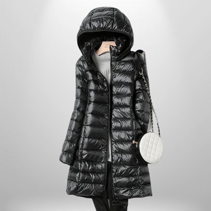 Samantha | Women's Hooded Long Puffer Jacket