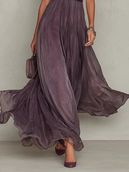 Patricia | Women's Pleated Semi Formal Maxi Dress