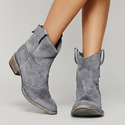 Emily | Women's Chunky Cowboy Ankle Boots