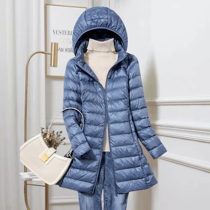 Samantha | Women's Hooded Long Puffer Jacket