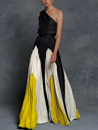 Alison | Women's One-Shoulder Maxi Formal Wedding Guest Dress