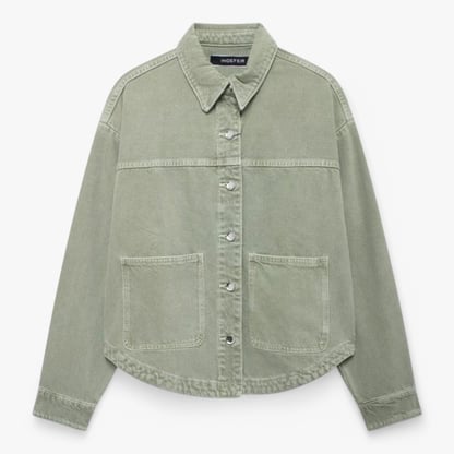 Sarah | Women's Classic Button-Front Denim Jacket