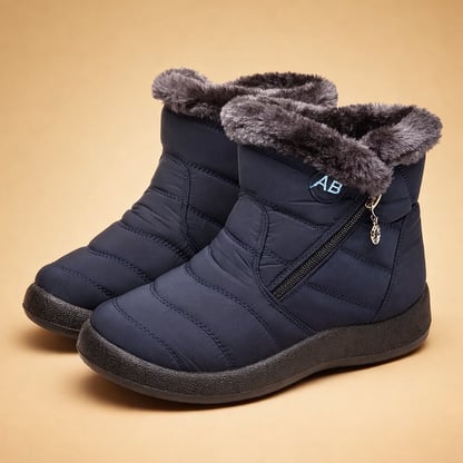 Caroline | Women's Quilted Fur-Lined Snow Boots