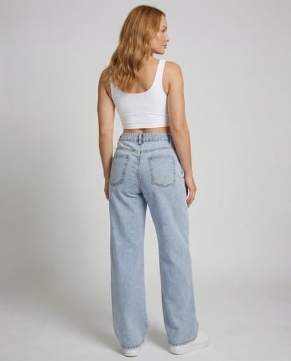 Georgia | Women's High Waisted Straight Leg Jeans