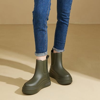 Molly | Women's Platform Chelsea Rain Boots