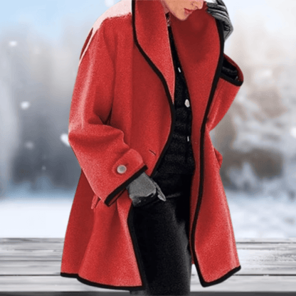 Nicola | Women's Oversized Notch-Lapel Wool Coat