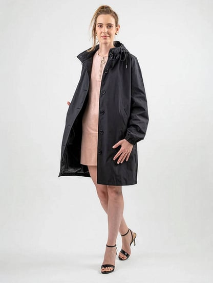 Ava | Women's Hooded Long Lightweight Jacket