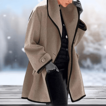 Nicola | Women's Oversized Notch-Lapel Wool Coat