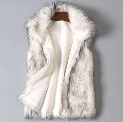 Sarah | Women's Luxe Faux Fur Vest Jacket