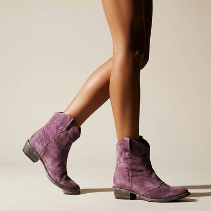 Emily | Women's Chunky Cowboy Ankle Boots