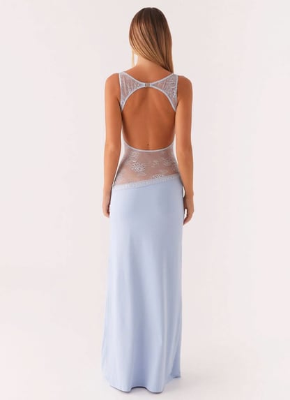 Claire | Women's Sleeveless Lace Maxi Cocktail Dress