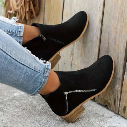 Molly | Women's Chunky Suede Ankle Boots