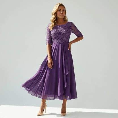 Fenella | Women's Elegant Evening Midi Dress