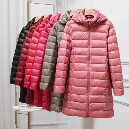Samantha | Women's Hooded Long Puffer Jacket