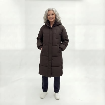 Beatrice | Women's Quilted Hooded Long Puffer Jacket