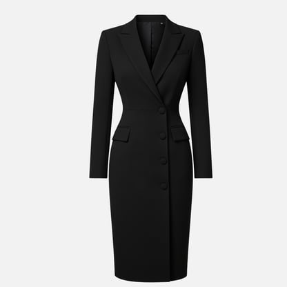 Natalie | Women's Tailored Bodycon Midi Long Sleeve Dress