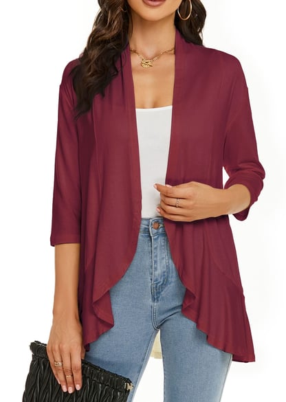 Sharon | Women's Lightweight Draped Cardigan