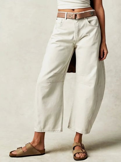Abigail | Women's High Waisted Barrel Jeans