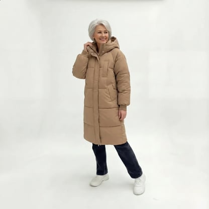 Beatrice | Women's Quilted Hooded Long Puffer Jacket