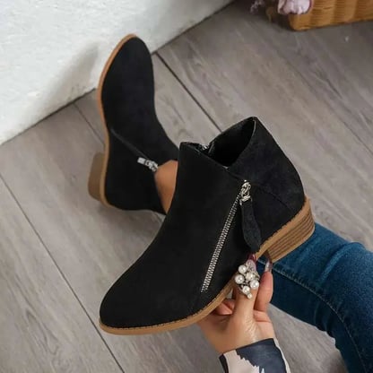 Molly | Women's Chunky Suede Ankle Boots