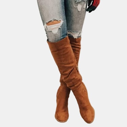 Isabella | Women's Stretchy Suede Over the Knee Boots