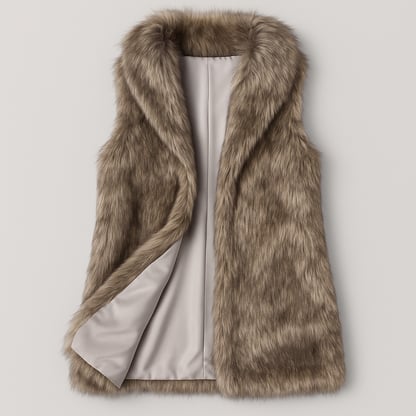 Sarah | Women's Luxe Faux Fur Vest Jacket